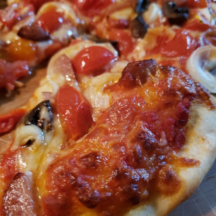 フレッシュトマトの具だくさんピザ レシピ 作り方 By Azp 楽天レシピ